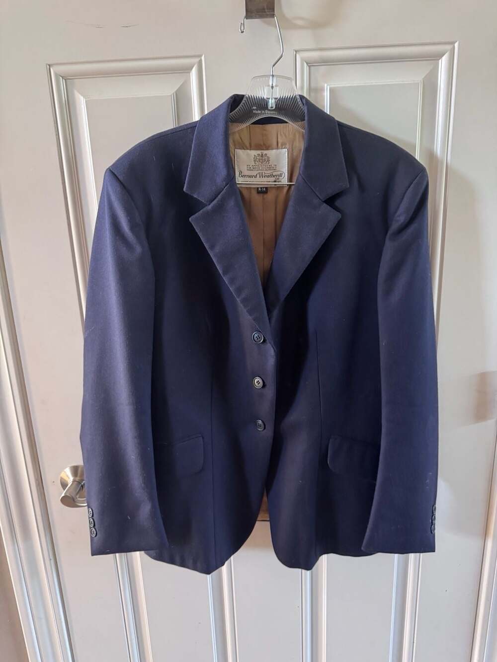 Bernard Weatherill Navy Equestrian Riding Show Coat Blazer